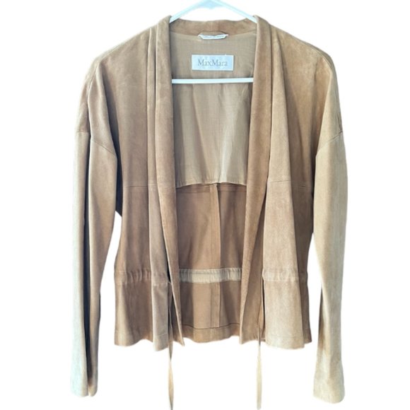 MaxMara Butter Suede Leather Jacket